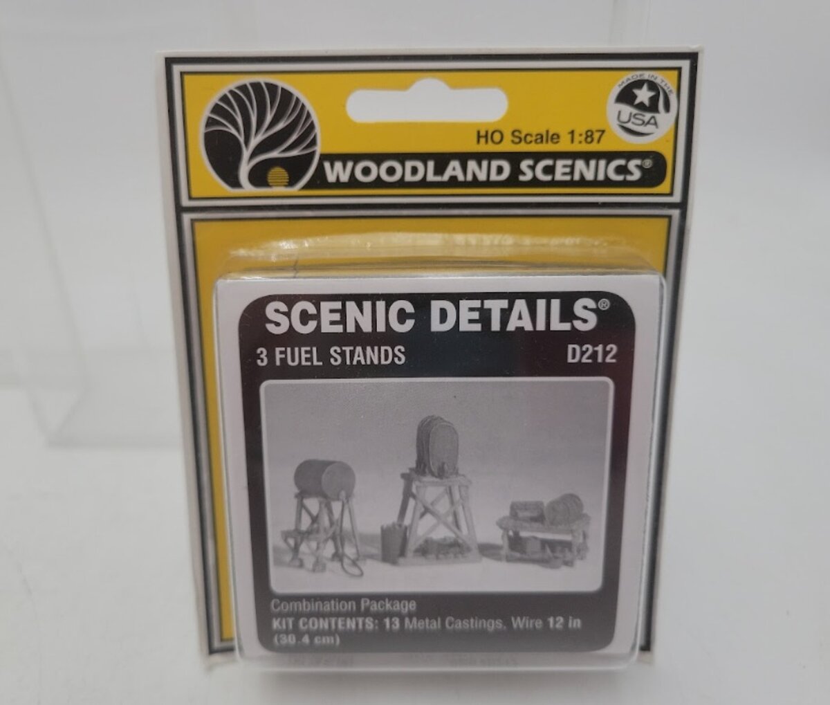 Woodland Scenics D212 HO Scale Scenic Details Fuel Stands Metal Kit (Pack of 3)