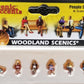 Woodland Scenics A2129 N Scenic Accents Seated People Figures (Set of 6)