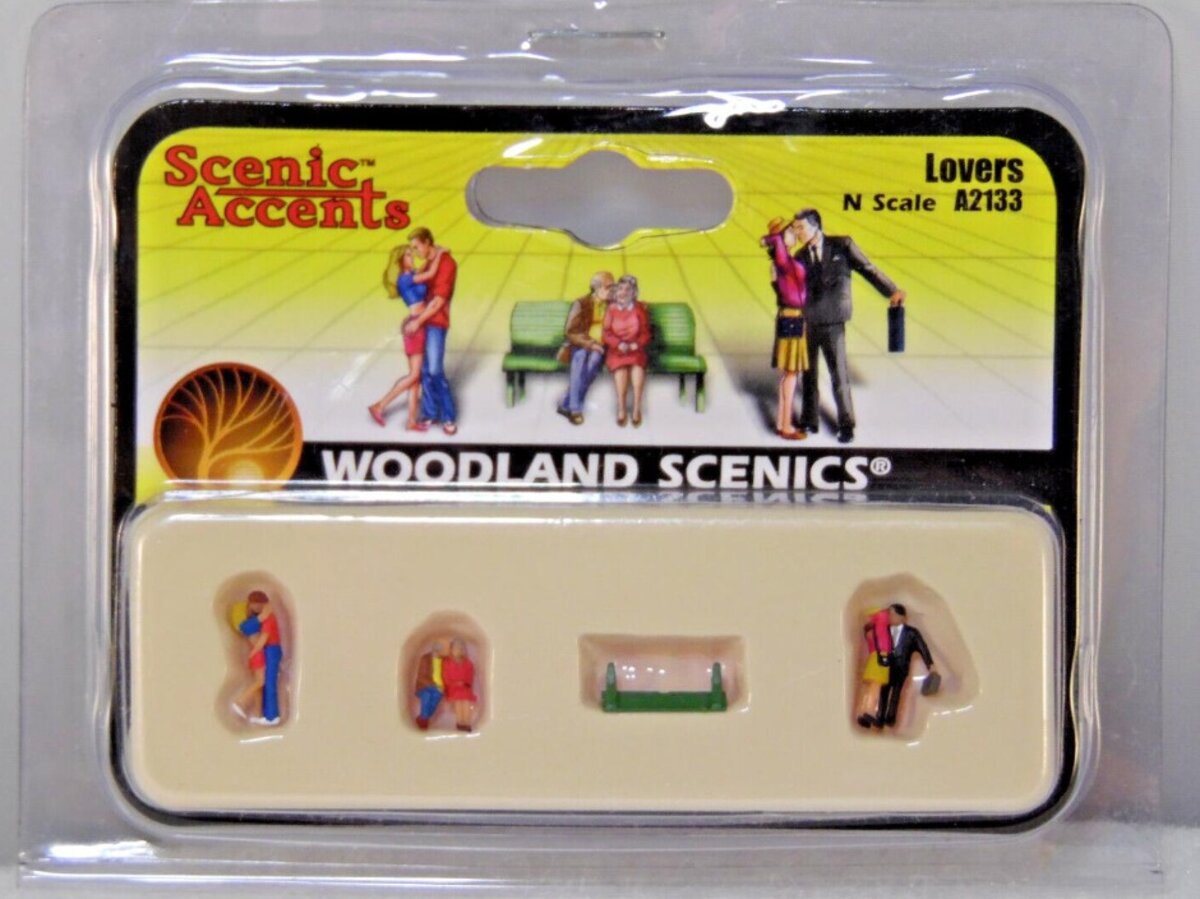 Woodland Scenics A2133 N Scenic Accents Lover Figures (Set of 4)