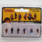Woodland Scenics A2149 N Scale General Public People Figures (Set of 6)