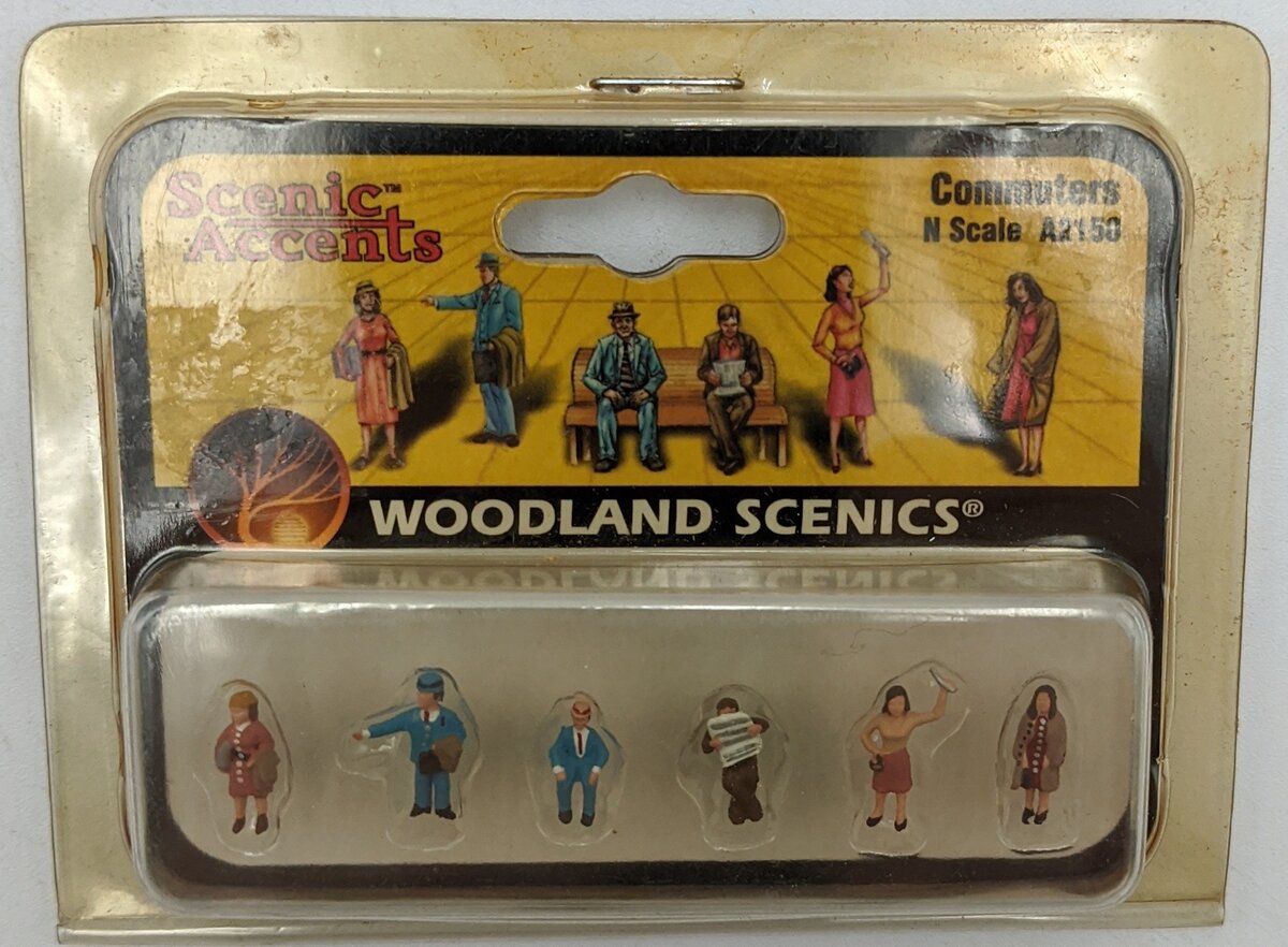 Woodland Scenics A2150 N Scenic Accents Commuter Figures (Set of 6)