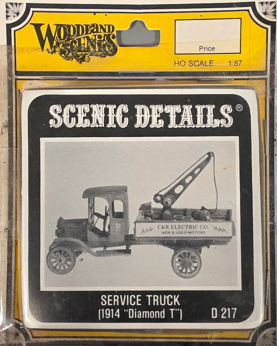 Woodland Scenics D217 HO Scenic Details 1914 Diamond Service Truck Metal Kit