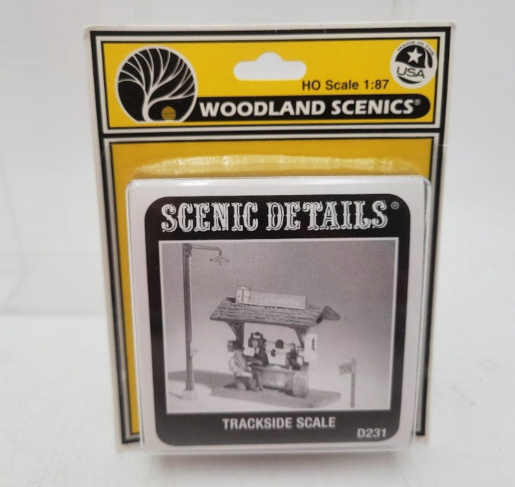 Woodland Scenics D231 HO Scale Scenic Details Trackside Scale White Metal Kit
