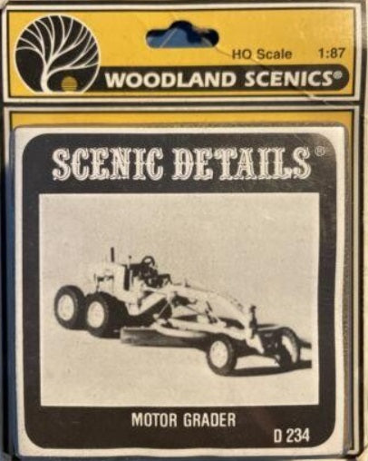 Woodland Scenics D234 HO Scale Scenic Details Motor Grader CAT # 112 Metal Kit