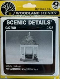 Woodland Scenics D236 HO Scenic Details Gazebo Kit