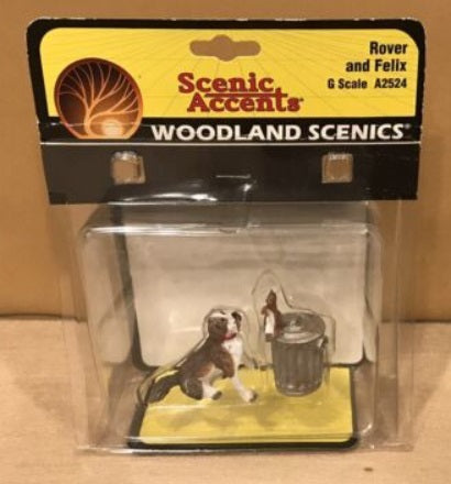 Woodland Scenics A2524 G Scenic Accents Rover and Felix Figures (Set of 2)