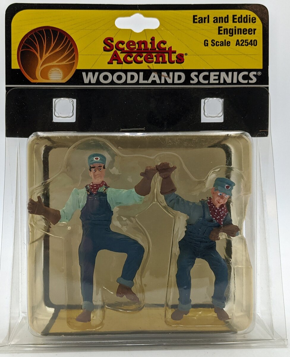 Woodland Scenics A2540 G Earl & Eddie Engineer Figures (Set of 2)
