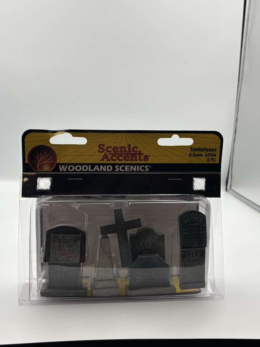 Woodland Scenics A2554 G Scenic Accents Assorted Tombstones (Set of 8)