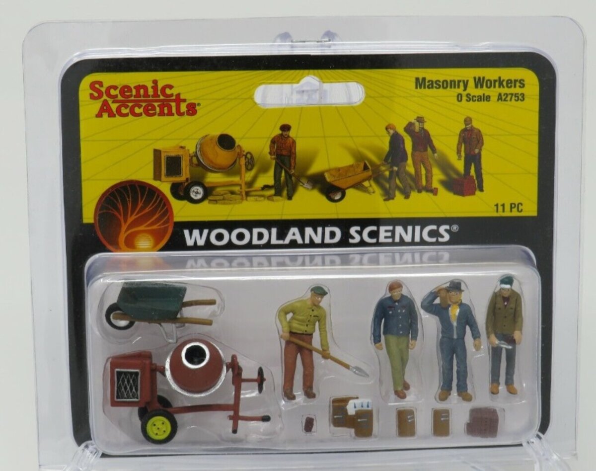 Woodland Scenics A2753 O Scenic Accents Masonry Worker Figures
