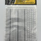 Woodland Scenics DT507 All Scales RR Gothic White Dry Transfer Decals
