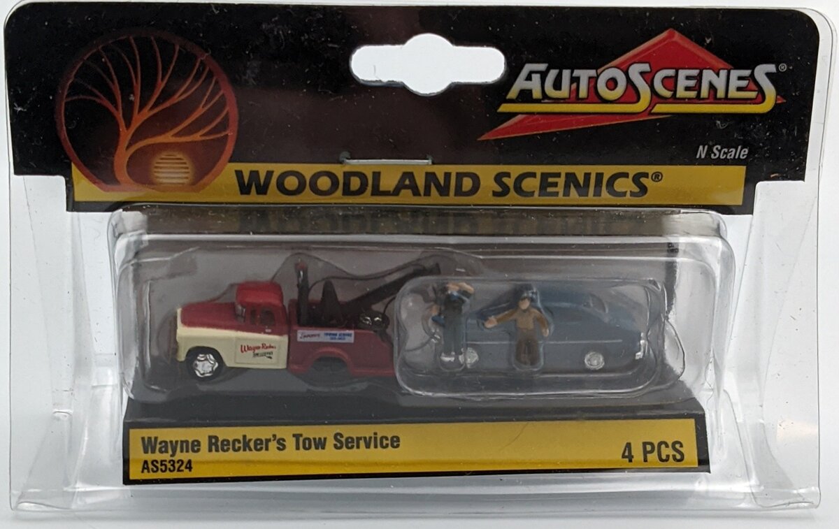Woodland Scenics AS5324 N Scale AutoScenes Wayne Recker's Tow Service