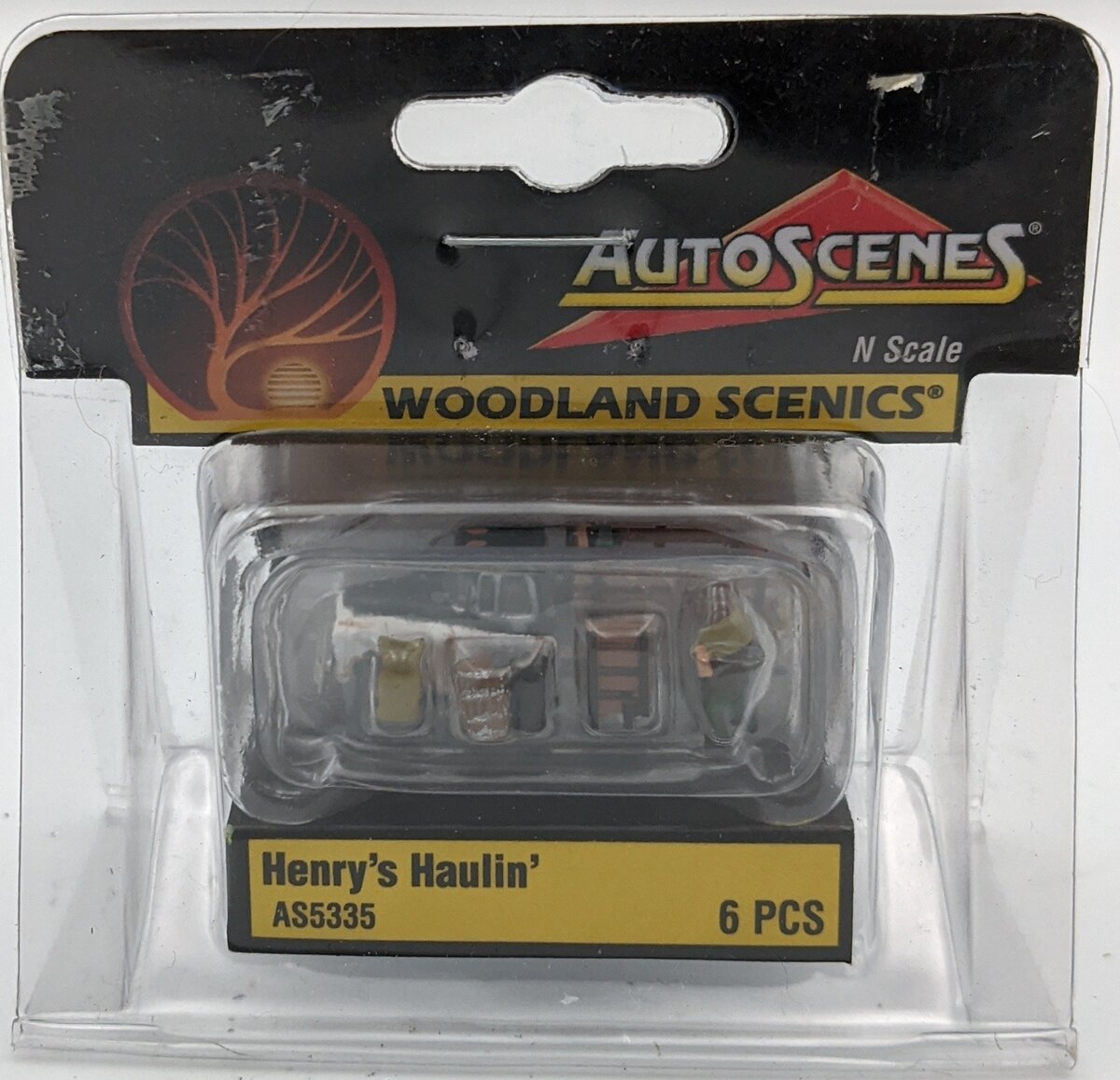 Woodland Scenics AS5335 N AutoScenes Henry's Haulin' (Pack of 6)