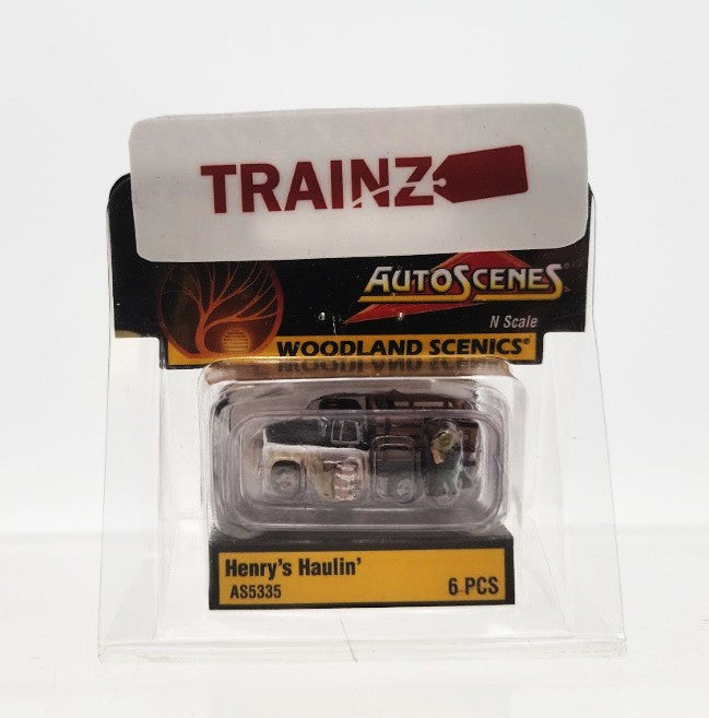 Woodland Scenics AS5335 N Scale AutoScenes Henry's Haulin' (Pack of 6)