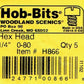 Woodland Scenics H866 Hob-Bits 0-80 1/4" Hex Head Screws (Pack of 5)