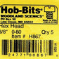 Woodland Scenics H867 Hob-Bits 0-80 3/8" Hex Head Screws (Pack of 5)