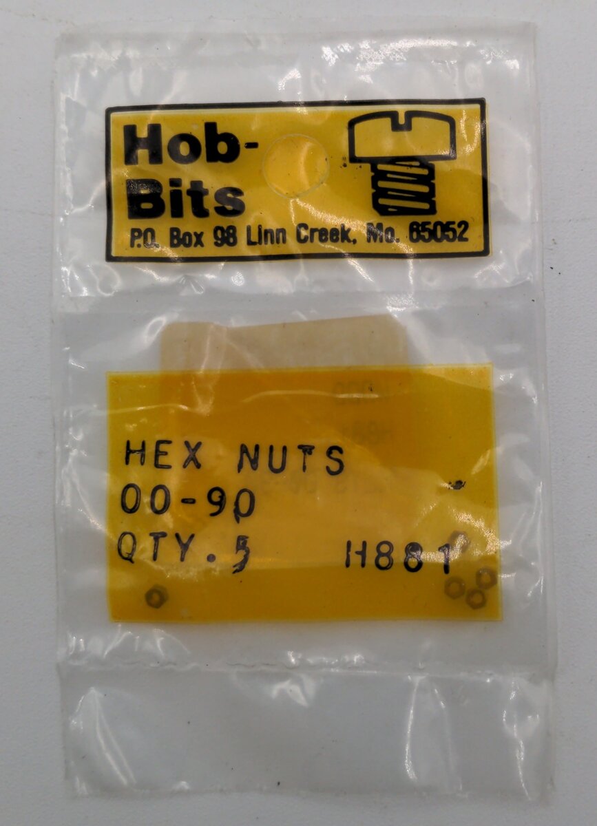 Woodland Scenics H881 Hob-Bits 00-90 Hex Nuts (Pack fo 5)