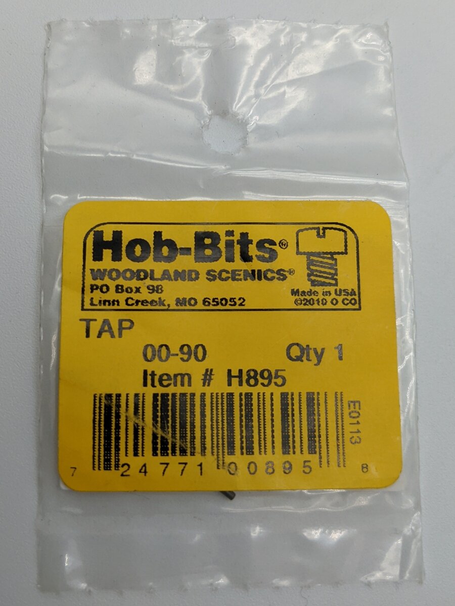 Woodland Scenics H895 Hob-Bits 00-90 Thread Tap One Piece