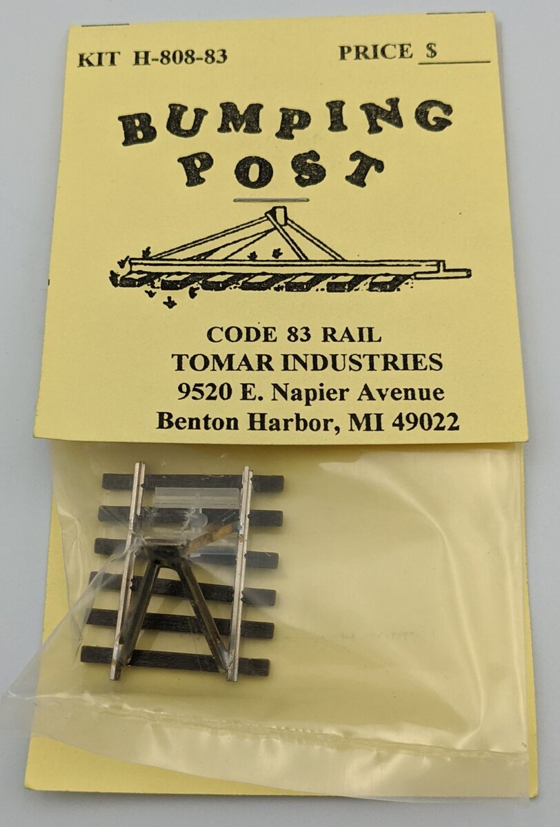 Tomar Industries 808-83 HO Bumping Post Code 83