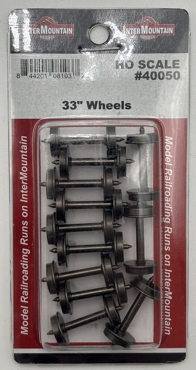 InterMountain 40050 HO 33'' Metal Wheels (Pack of 12)