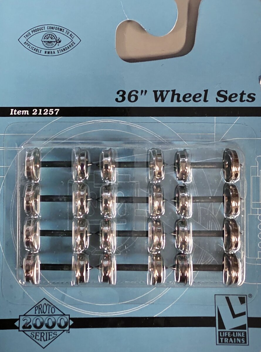 Life Like 21257 Proto 2000 Series 36" Wheel Set (Pack of 12)
