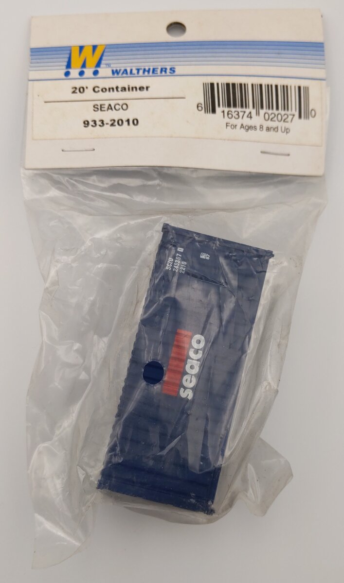 Walthers 933-2010 HO Scale Plastic 20' Container - Seaco