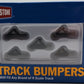 Walthers 933-2605 N Scale Dark Gray Track Bumpers (Box of 5)