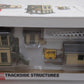 Walthers 933-2803 HO Trackside Structures Set Cream Siding Railroad Green Trim