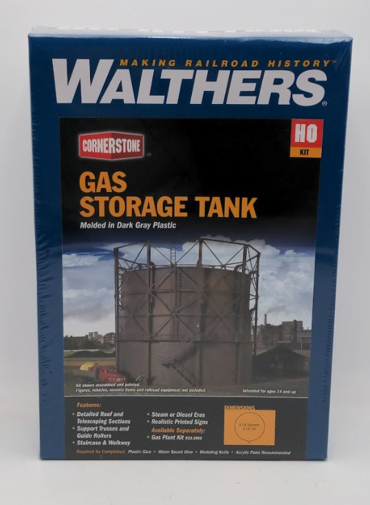 Walthers 933-2907 HO Scale Cornerstone Gas Storage Tank Model Building Kit