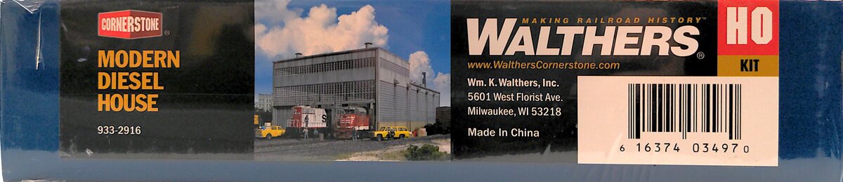 Walthers 933-2916 HO Scale Modern Diesel House Structure Plastic Kit