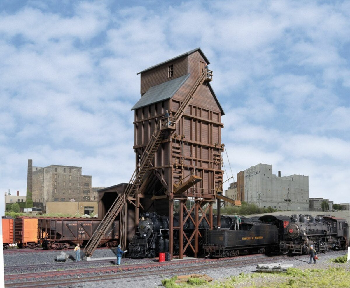 Walthers 933-2922 HO Scale Wood Coaling Tower Industrial Structure Kit