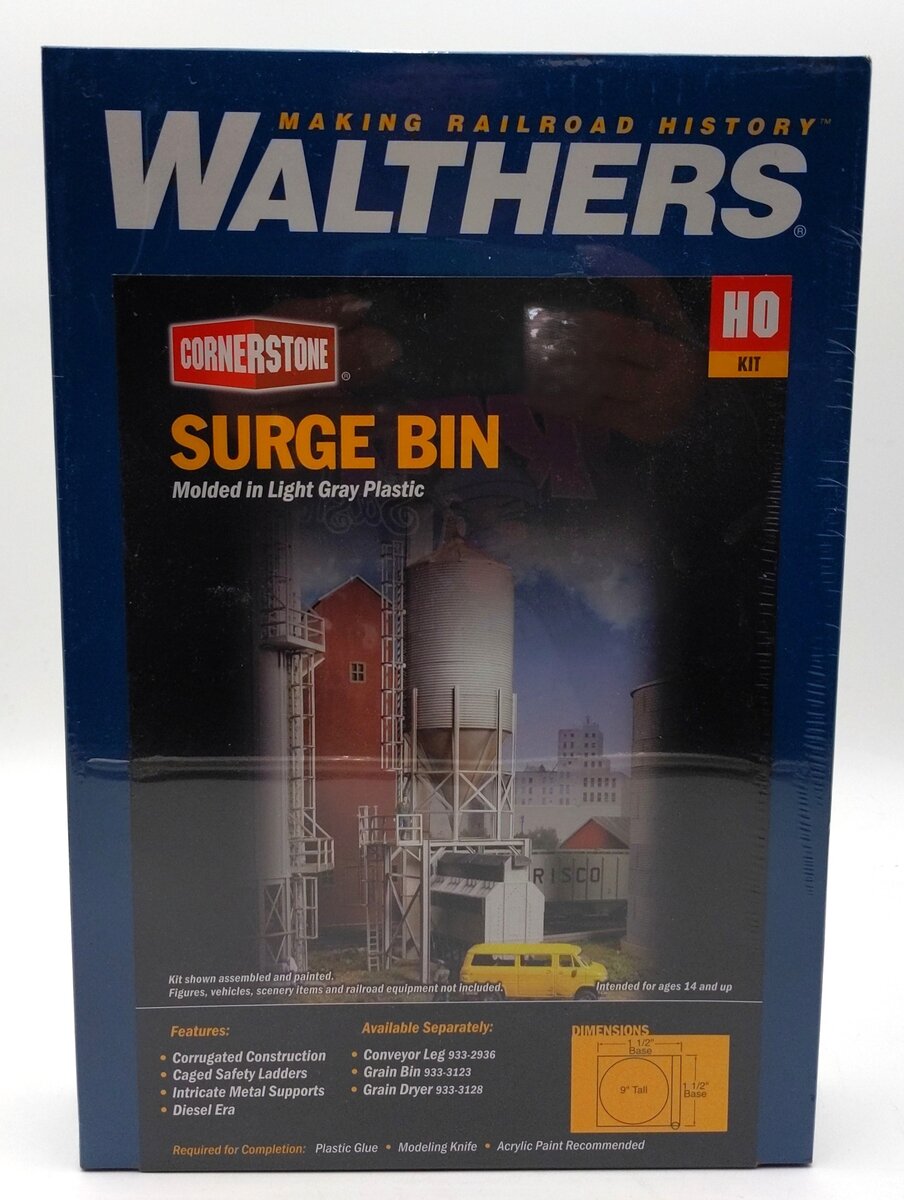 Walthers 933-2935 HO Scale CornerStone Surge Bin Building Kit