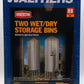 Walthers 933-2937 HO Wet/Dry Grain Storage Bins Building Kit (Pack of 2)
