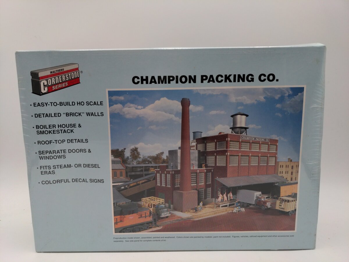 Walthers 933-3048 HO CornerStone Champion Packing Co. Plant Structure Kit