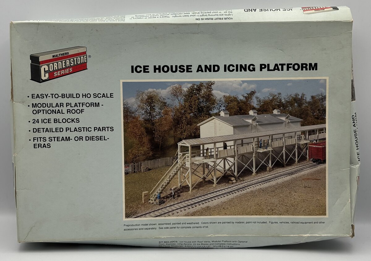 Walthers 933-3049 HO Scale Ice House & Icing Platform Structure Building Kit