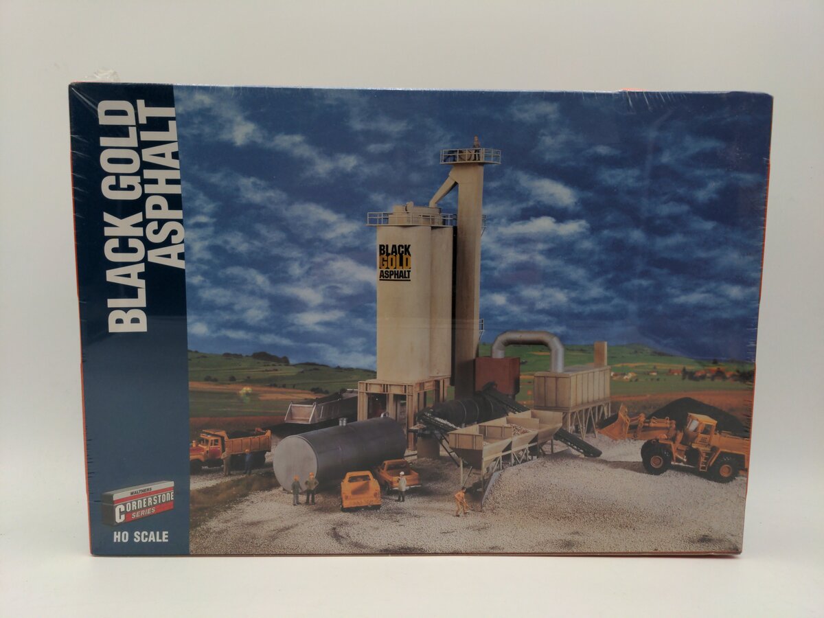 Walthers 933-3085 HO Black Gold Asphalt Hot Mix Plant Industrial Building Kit