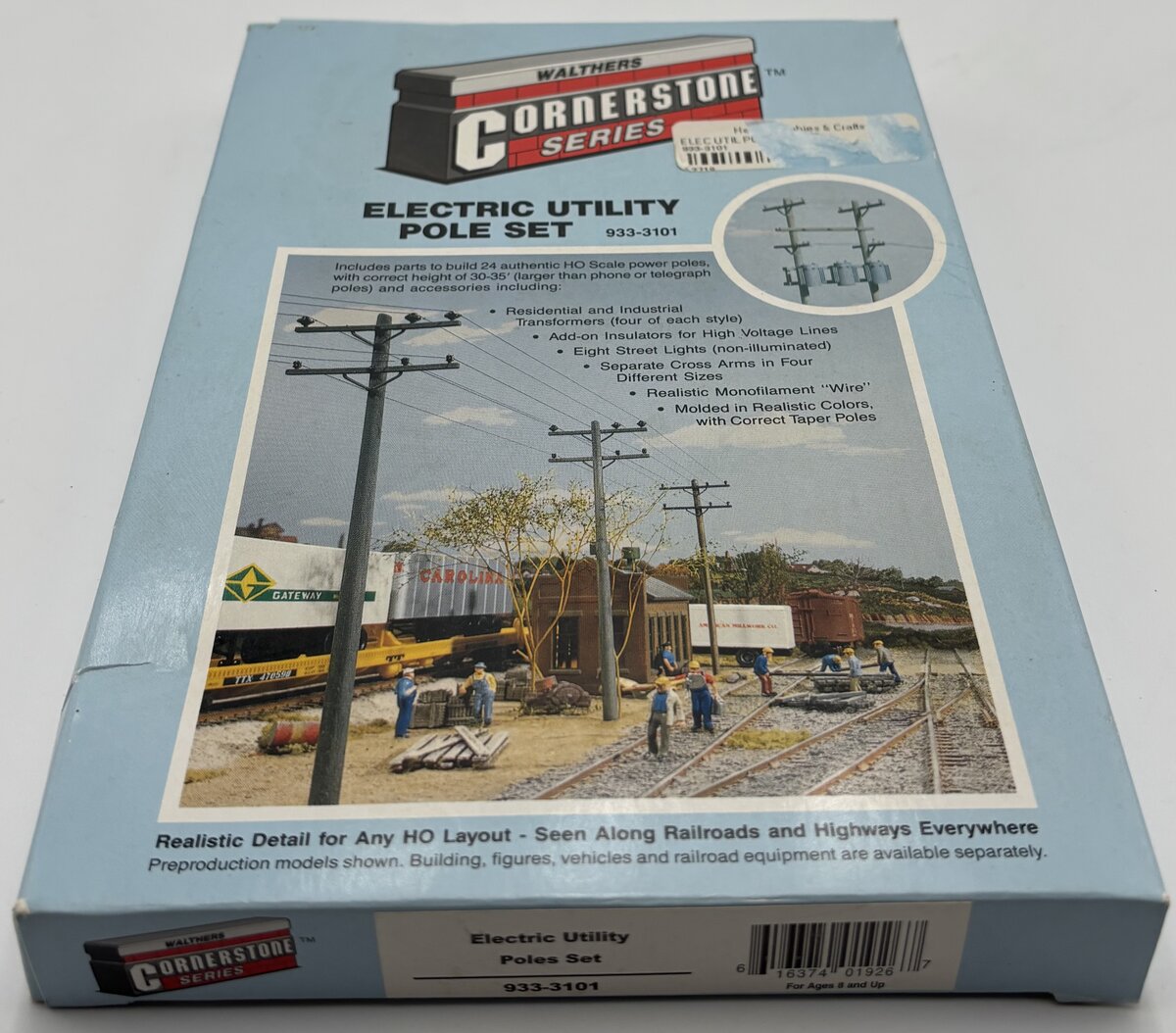 Walthers 933-3101 HO Electric Utility Pole Set Kit