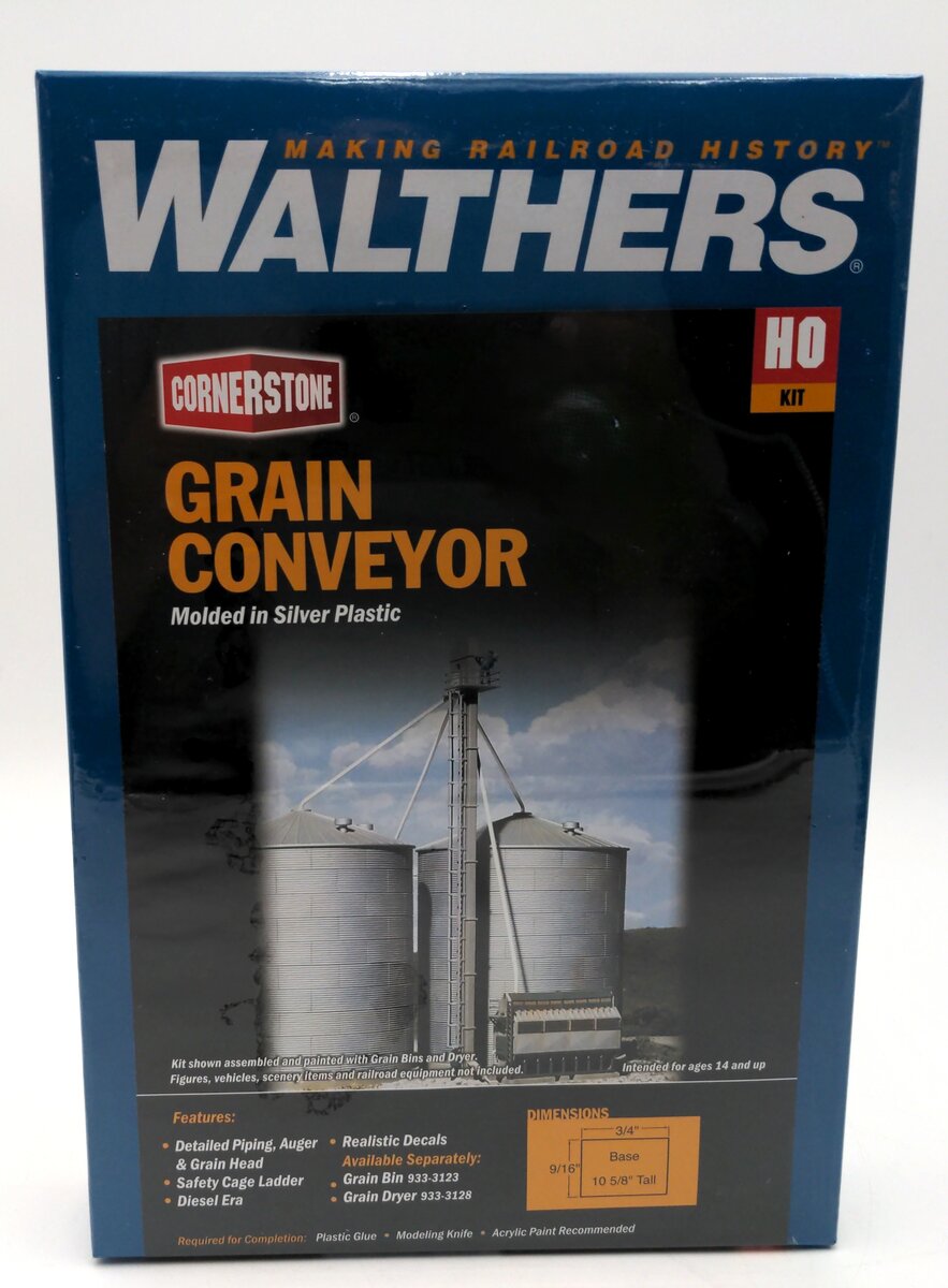 Walthers 933-3124 HO Scale Cornerstone Series Grain Conveyor Building Kit