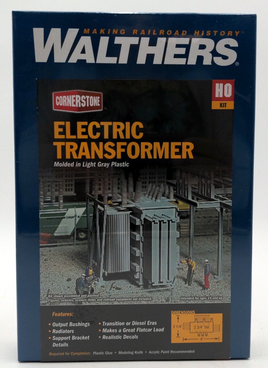 Walthers 933-3126 HO Scale Cornerstone Series Transformer Plastic Kit