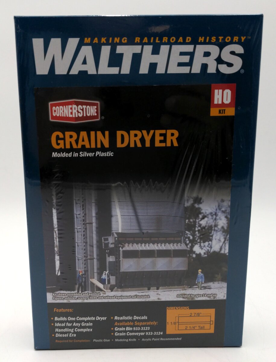 Walthers 933-3128 HO Grain Dryer Kit