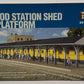 Walthers 933-3188 HO Scale Wood Station Shed & Platform Building Kit