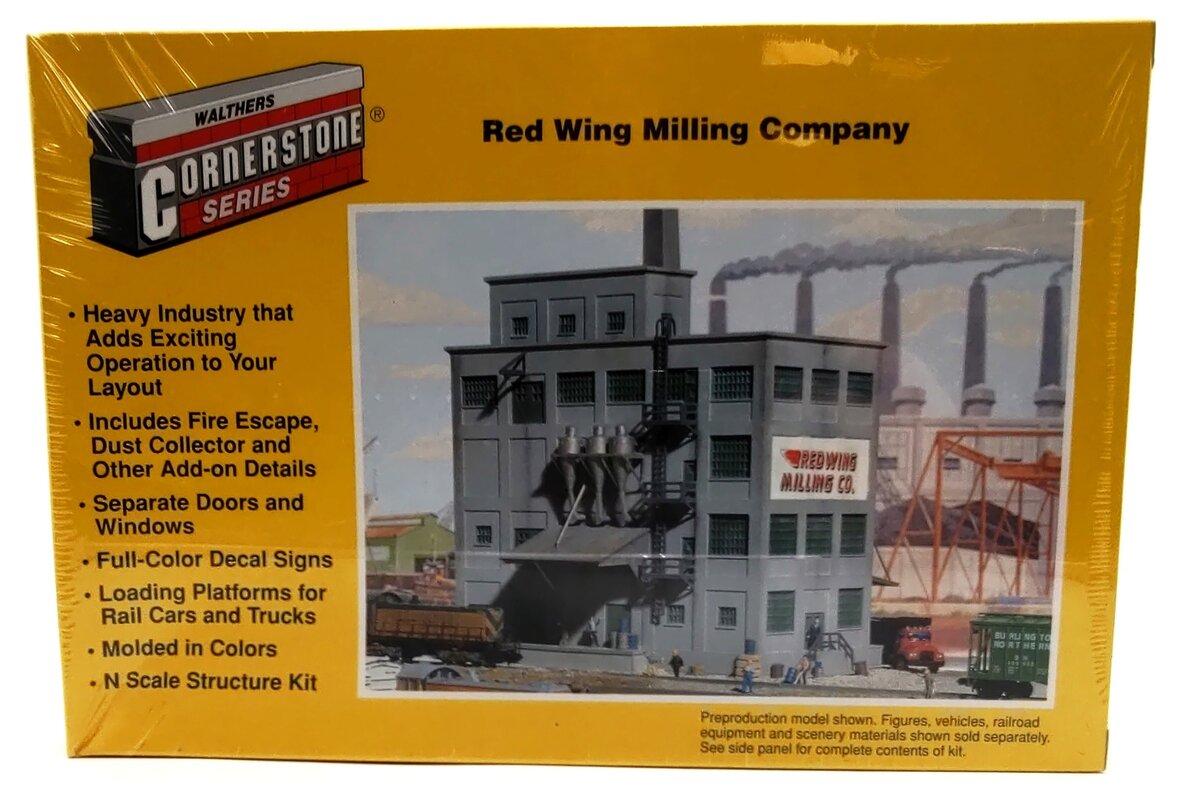 Walthers 933-3212 N Scale Red Wing Milling Co. Industrial Building Kit