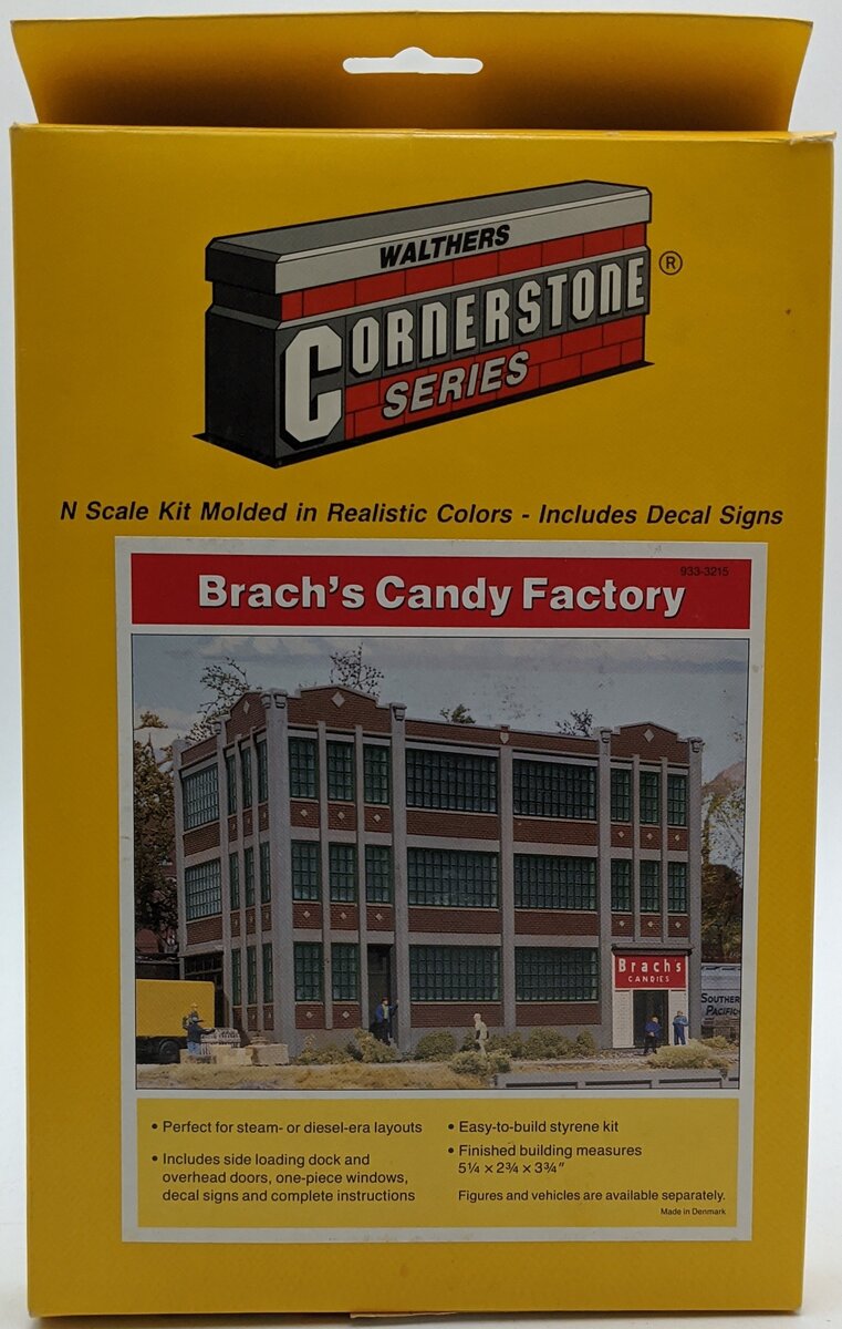 Walthers 933-3215 N Scale Brach's Candy Factory Styrene Industrial Building Kit