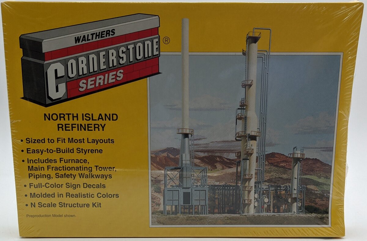 Walthers 933-3219 N Scale North Island Refinery Building Kit