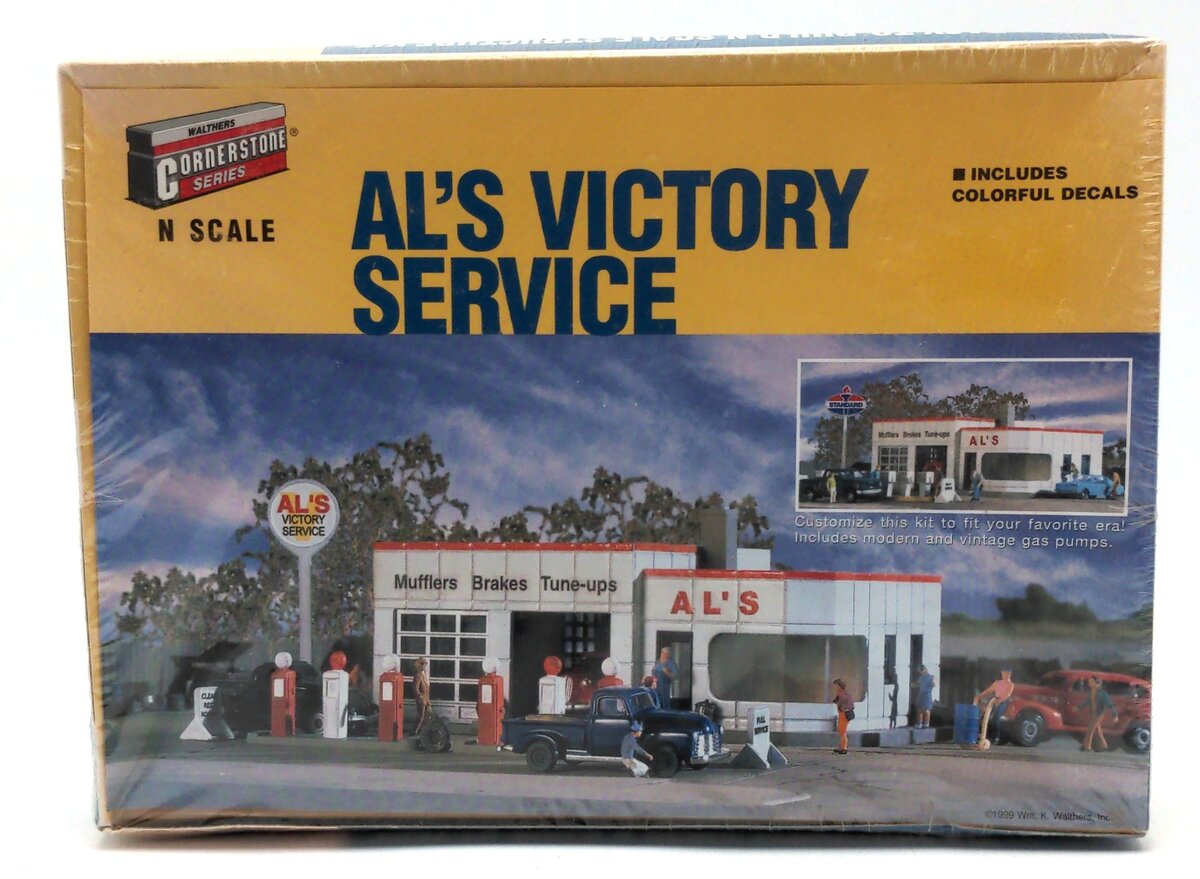 Walthers 933-3243 N Scale Al''s Victory Service With Decalsa Building Kit