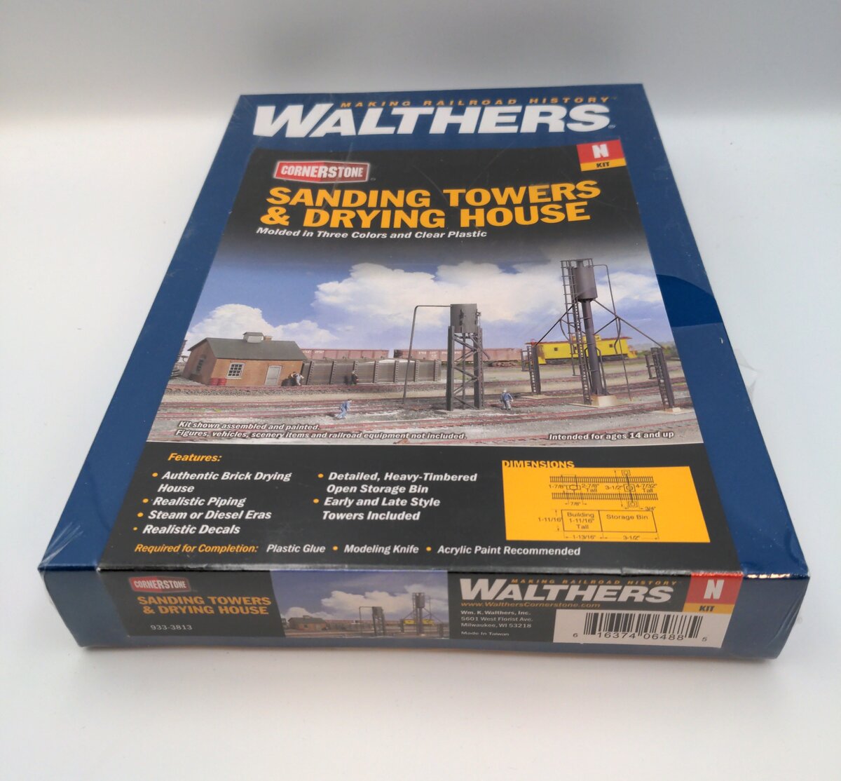 Walthers 933-3813 N Scale Sanding Tower & Drying House Structure Kit