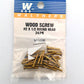 Walthers 947-1199 #2 1/2" Brass-Plated Wood Screws (Pack of 24)
