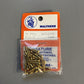 Walthers 947-1199 #2 1/2" Brass-Plated Wood Screws (Pack of 24)