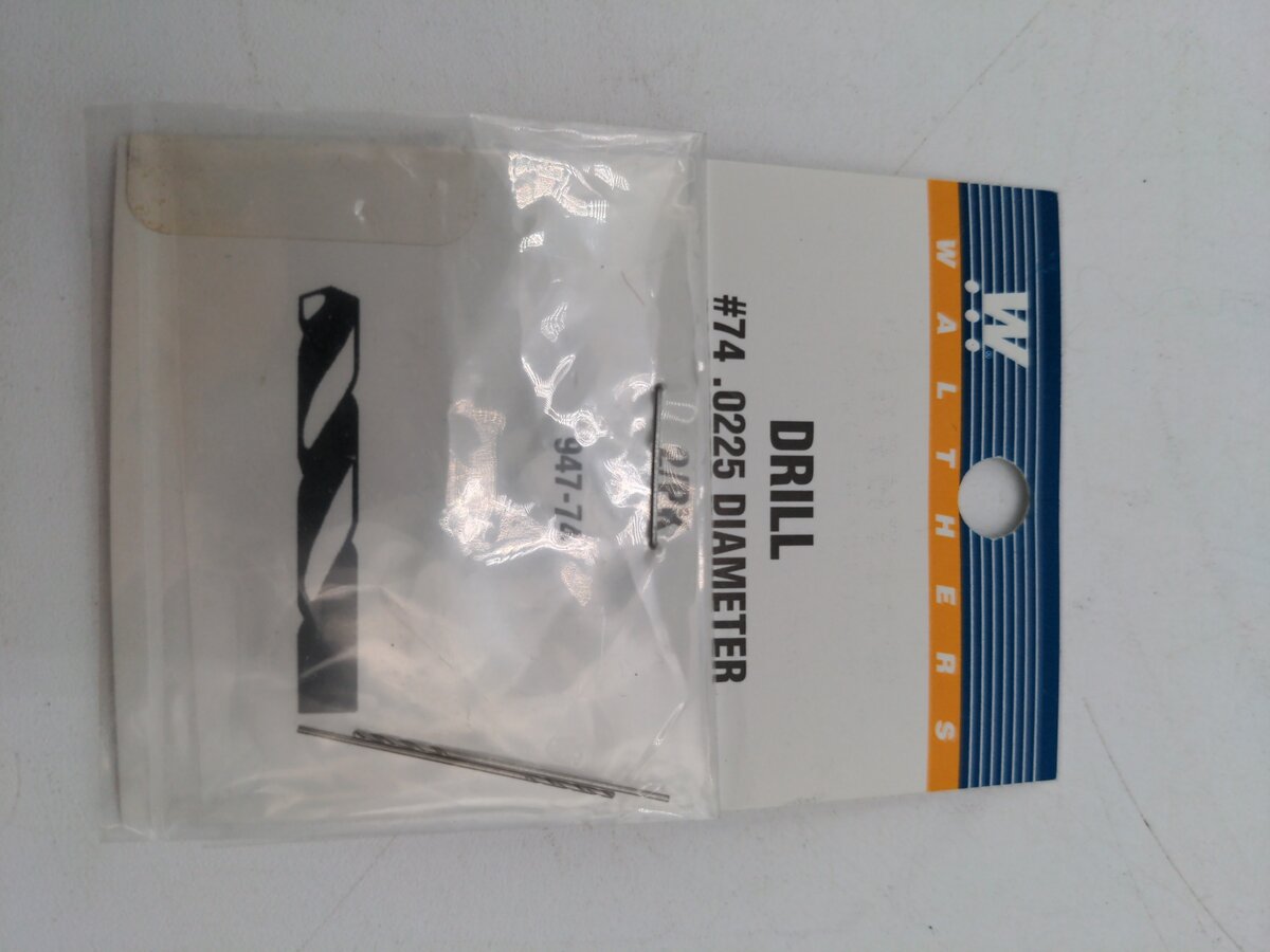 Walthers 947-74 .0225 Diameter #74 Drill Bits (Pack of 2)