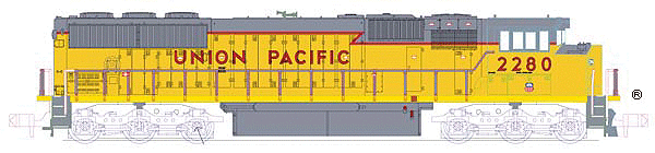 Atlas 49219 N Scale UP SD60M Diesel Locomotive #2280