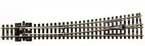 Peco SL-389 N Code 80 8º 36" Radius Left Hand Switch Turnout